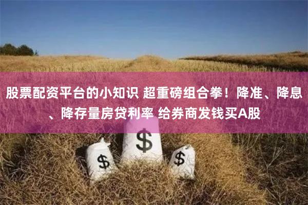 股票配资平台的小知识 超重磅组合拳！降准、降息、降存量房贷利率 给券商发钱买A股