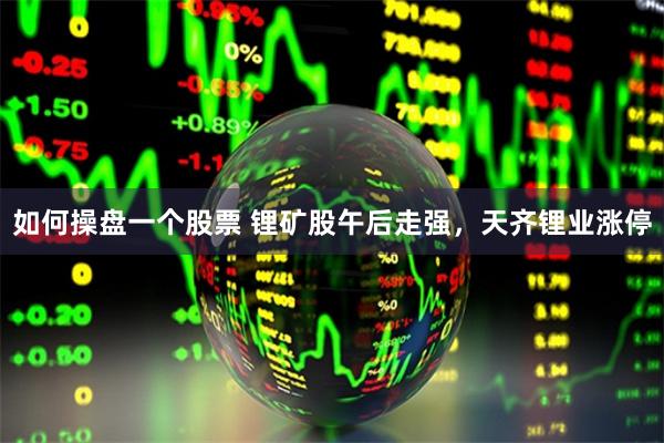 如何操盘一个股票 锂矿股午后走强，天齐锂业涨停